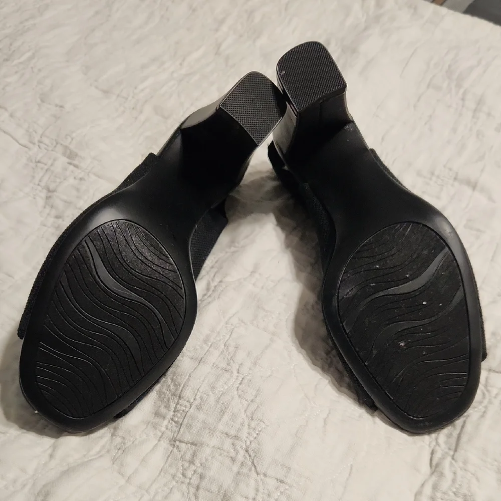 Impo Black Mesh Heeled Booties - Picture 4 of 4